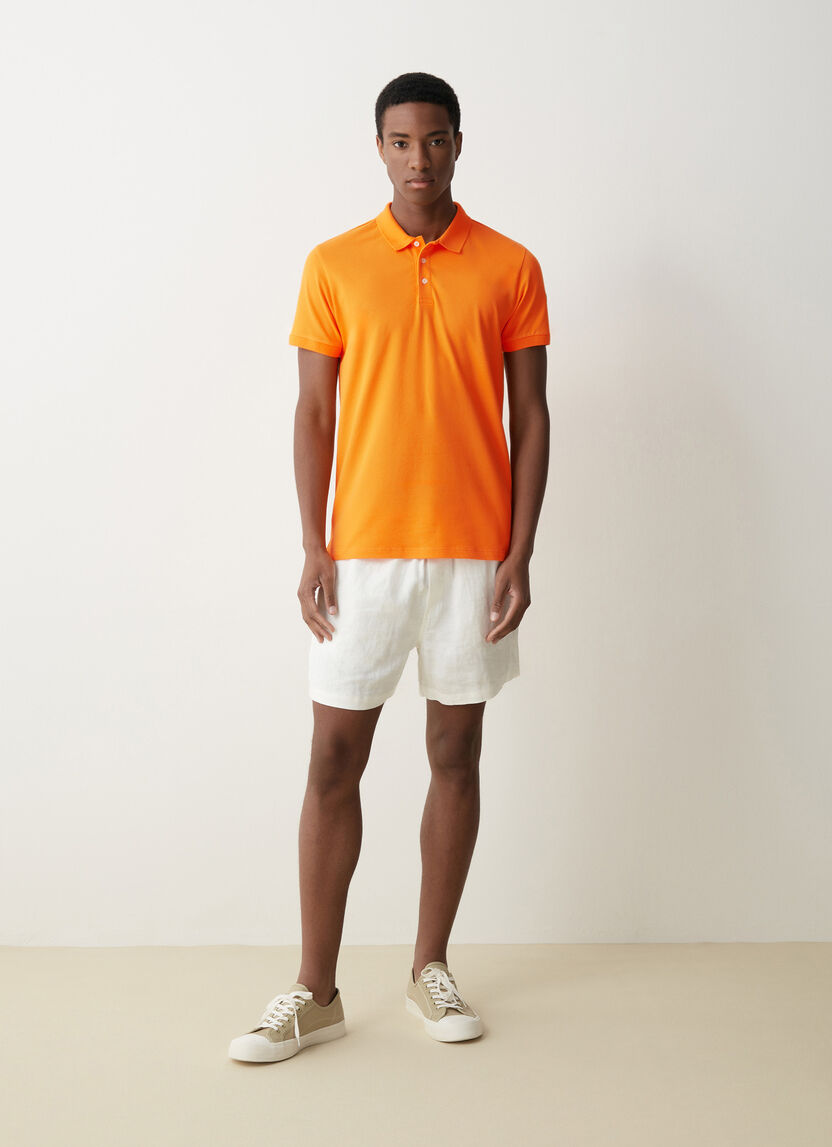 POLO IN COTONE PIQUET STRETCH
