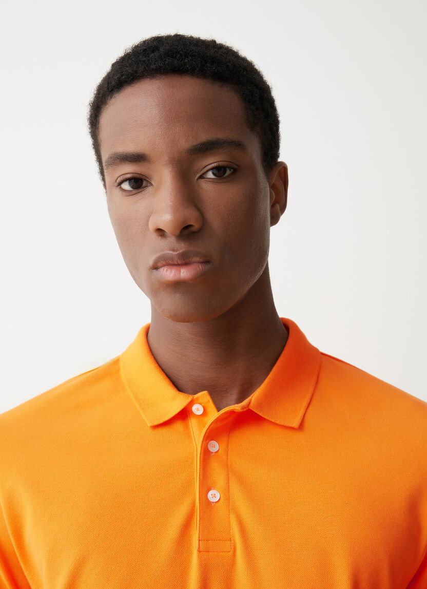 POLO IN COTONE PIQUET STRETCH