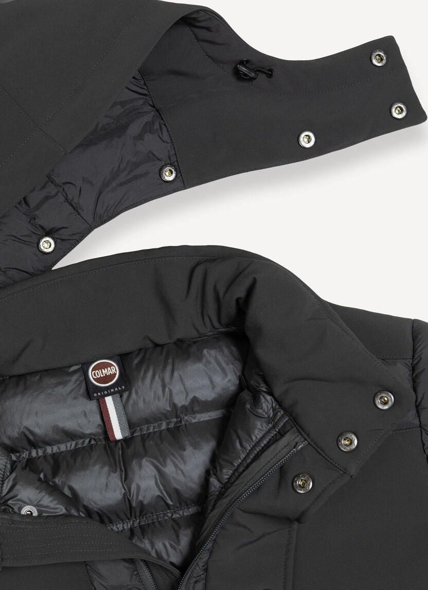 Piumino cappuccio staccabile con neoprene