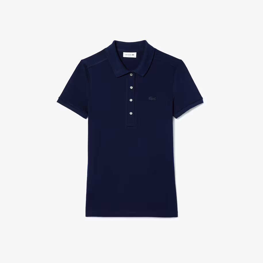 POLO DA DONNA IN PIQUÉ DI COTONE STRETCH LACOSTE SLIM FIT