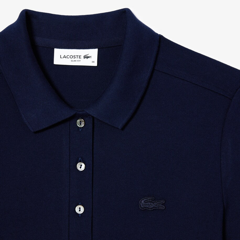 POLO DA DONNA IN PIQUÉ DI COTONE STRETCH LACOSTE SLIM FIT
