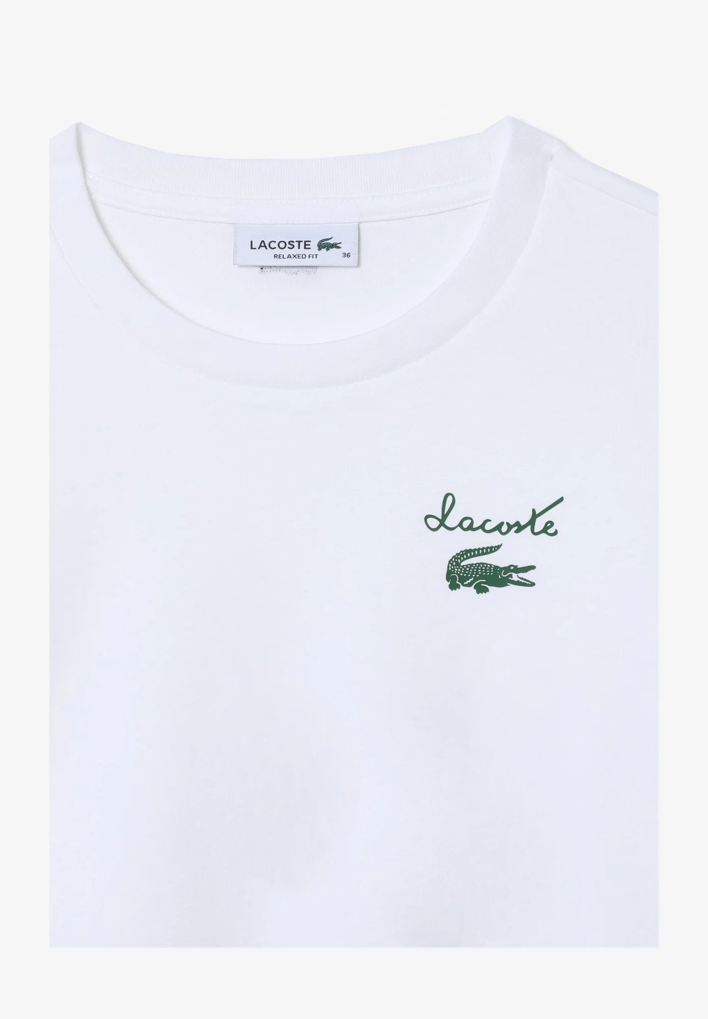 T-shirt in cotone con logo LACOSTE