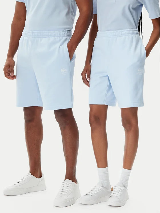 Lacoste Pantaloncini sportivi Unisex GH0990 Celeste Regular Fit