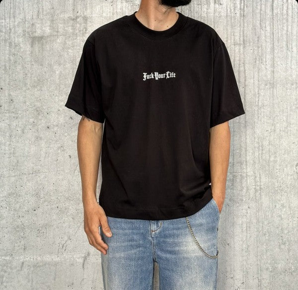 T-SHIRT OVERSIZE STAMPA - FUCK YOUR LIFE