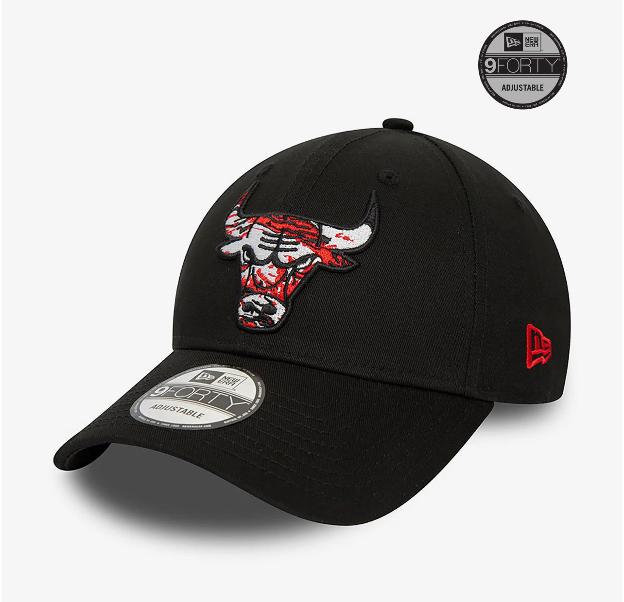 Cappello 9FORTY Chicago Bulls NBA Infill Nero