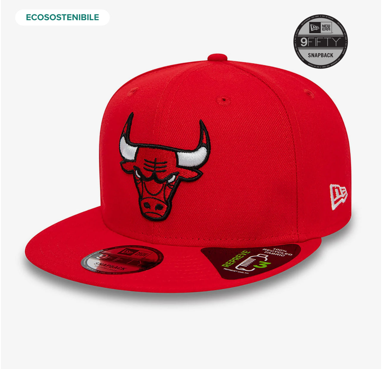 Cappello 9FIFTY Chicago Bulls NBA Repreve Rosso