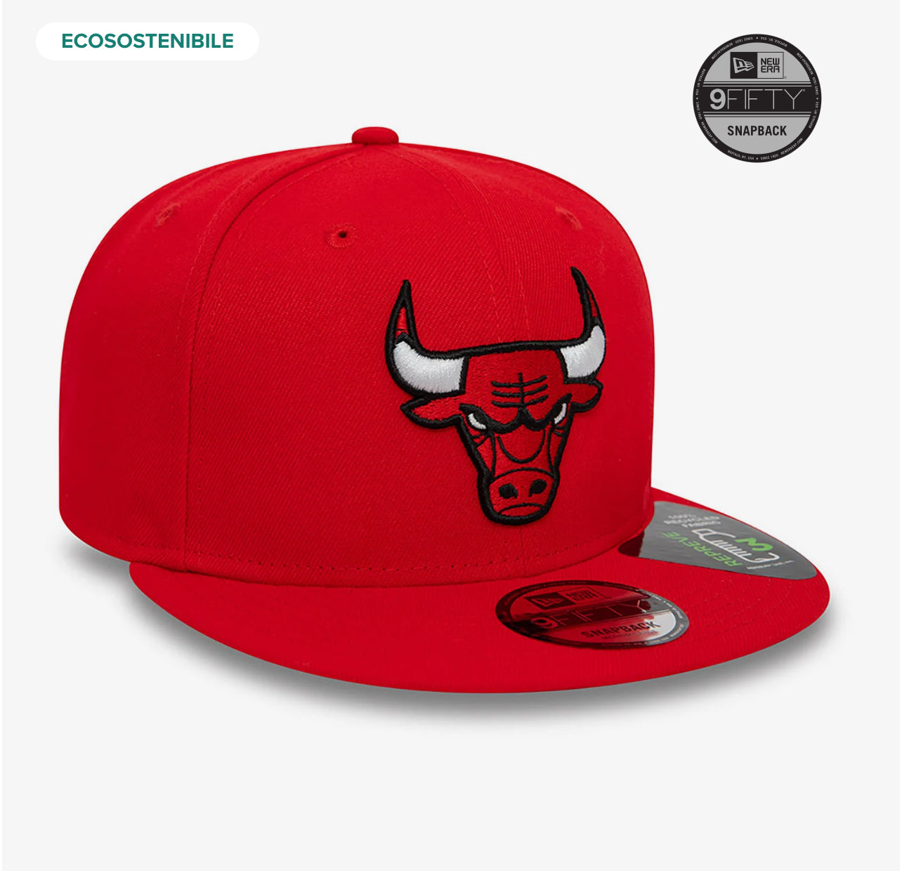 Cappello 9FIFTY Chicago Bulls NBA Repreve Rosso