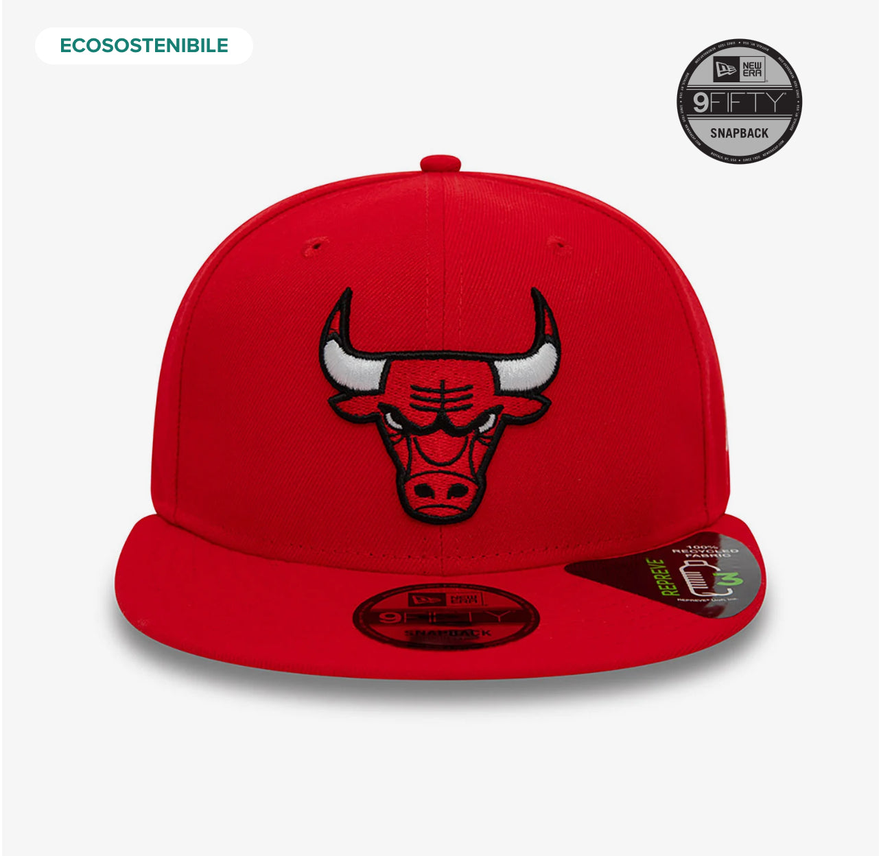 Cappello 9FIFTY Chicago Bulls NBA Repreve Rosso