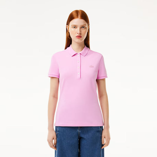 POLO DA DONNA IN PIQUÉ DI COTONE STRETCH LACOSTE SLIM FIT