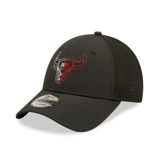 Cappello 9FORTY regolabile Chicago Bulls Mesh Back Nero