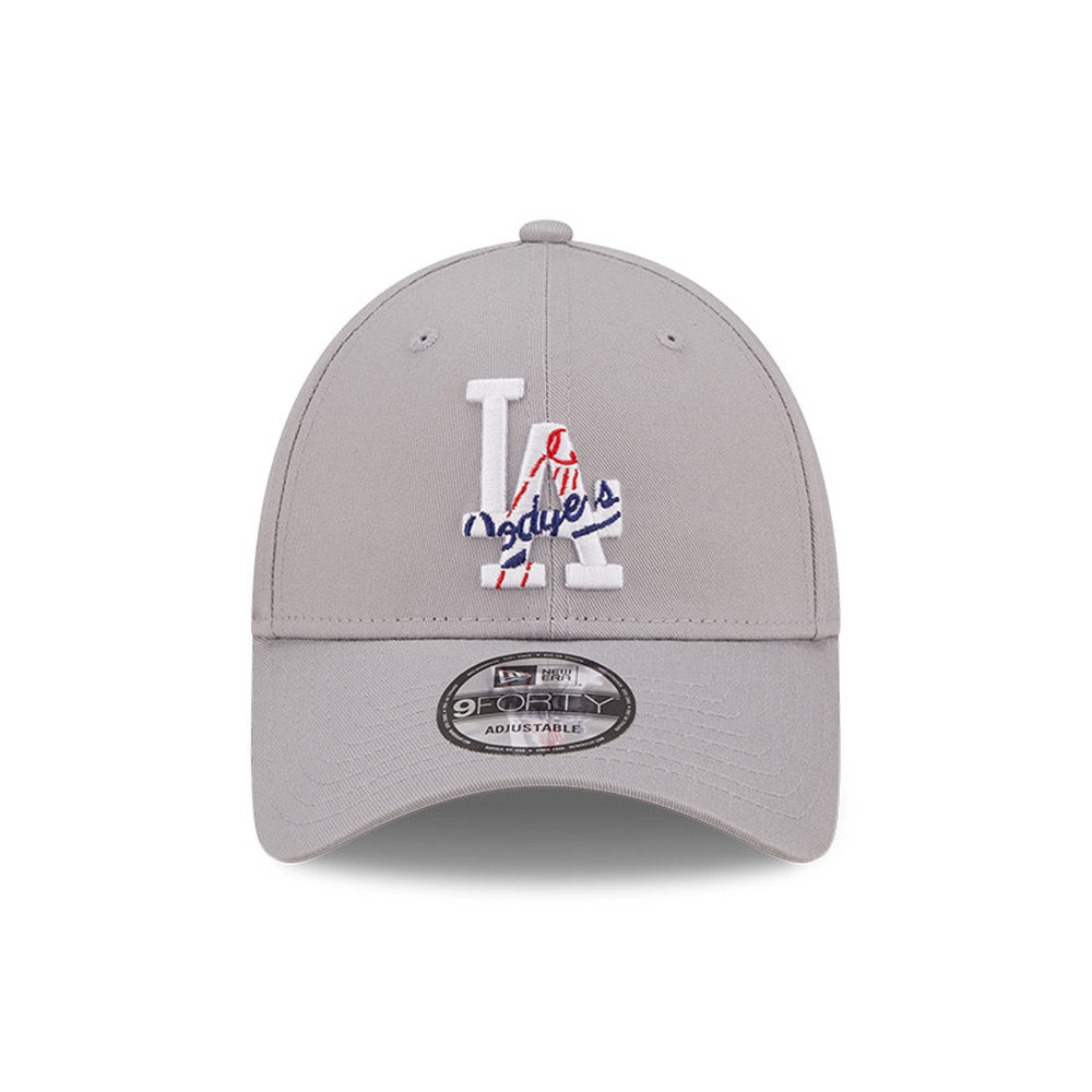 Cappello 9FORTY regolabile LA Dodgers MLB Team Logo Grigio