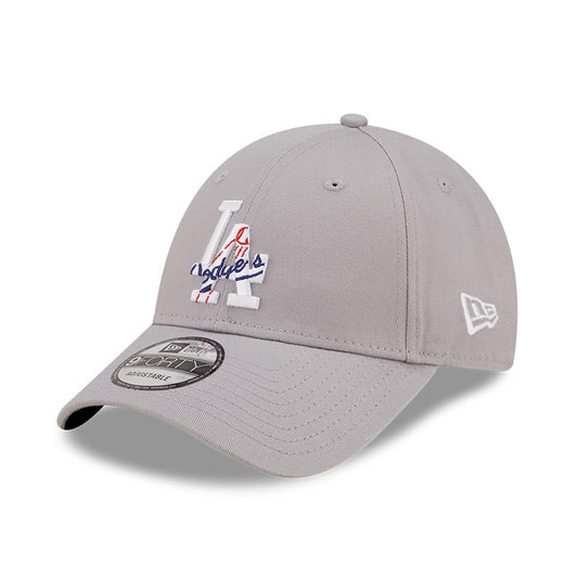 Cappello 9FORTY regolabile LA Dodgers MLB Team Logo Grigio