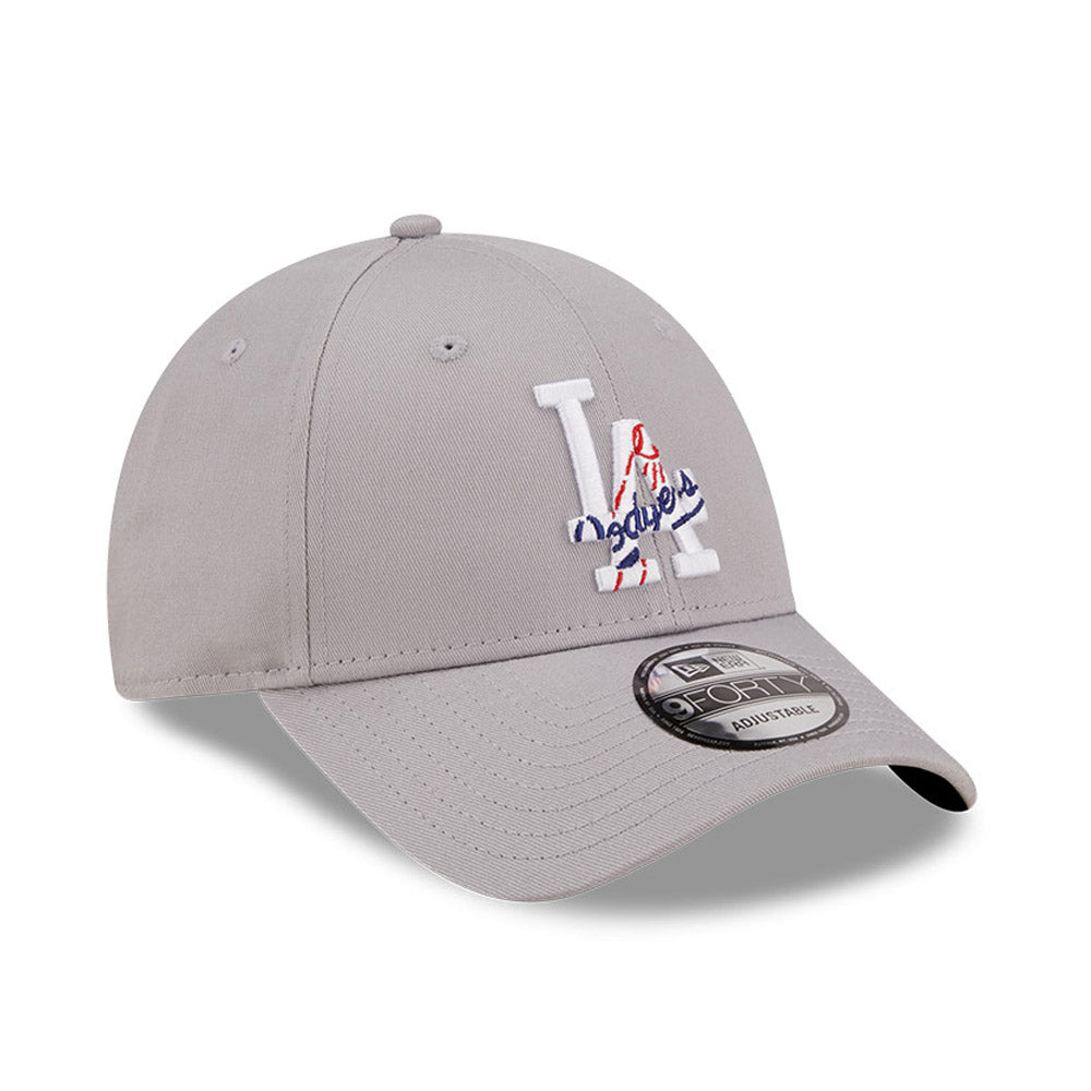 Cappello 9FORTY regolabile LA Dodgers MLB Team Logo Grigio