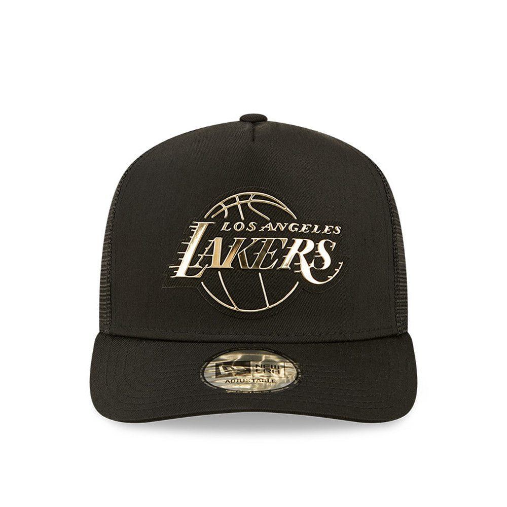 Cappello A-Frame Trucker LA Lakers Foil Logo Nero