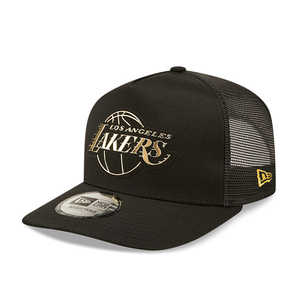 Cappello A-Frame Trucker LA Lakers Foil Logo Nero