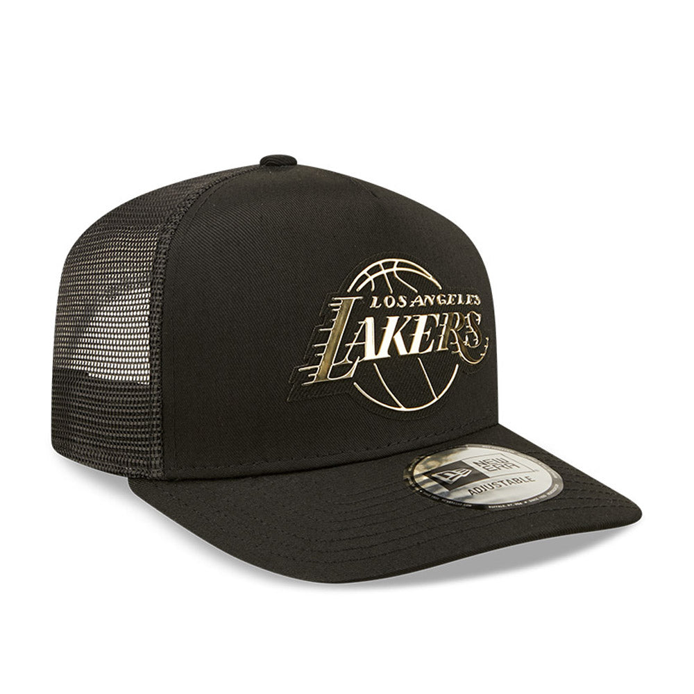 Cappello A-Frame Trucker LA Lakers Foil Logo Nero