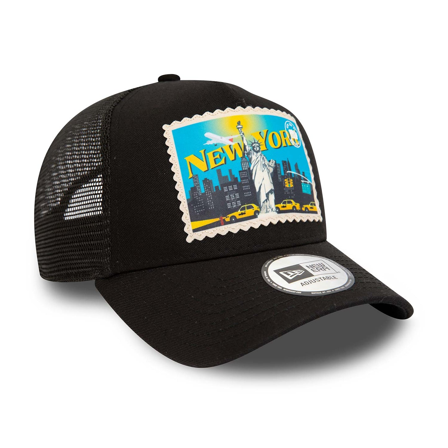 Cappello A-Frame Trucker New Era Postcard Nero