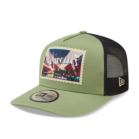 Cappello A-Frame Trucker New Era Postcard Verde