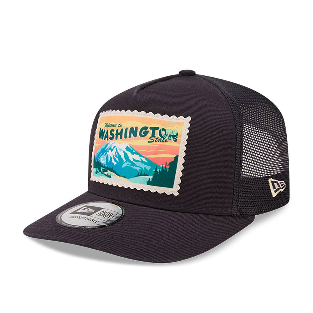 Cappello A-Frame Trucker New Era Postcard Blu Navy