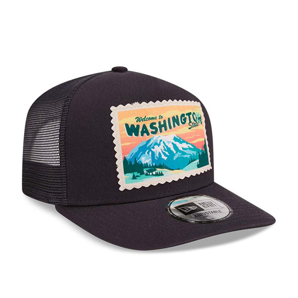 Cappello A-Frame Trucker New Era Postcard Blu Navy