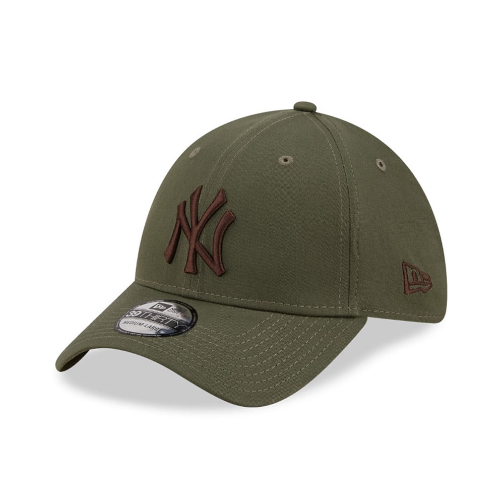 Cappello 39THIRTY Stretch Fit New York Yankees League Essential Verde Scuro